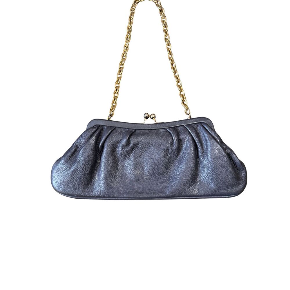 Hype Genuine Leather Y2K Leopard Print Chain Handle Bag - Picture 3 of 5